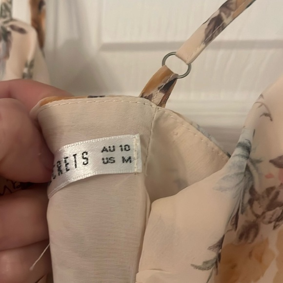 Saints + Secrets Floral Ruffle Mini Dress - size medium - Picture 9 of 10